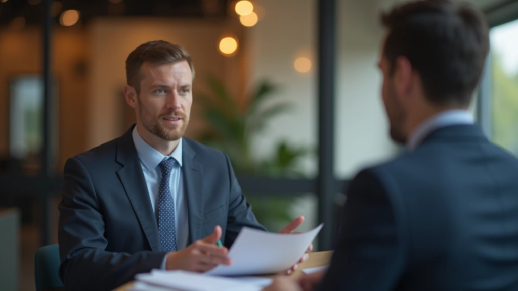 Tax professional consulting with business owner