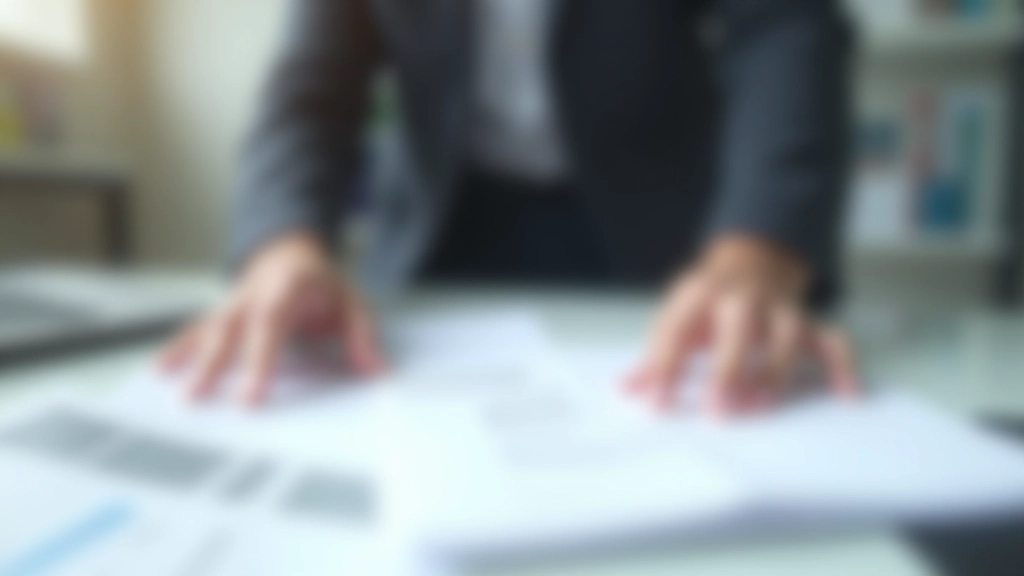 Organized business documents and receipts neatly filed in folders with tax return reference materials